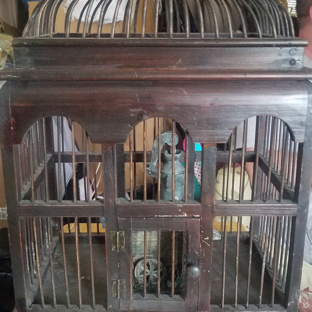 Antique Bombay birdbath